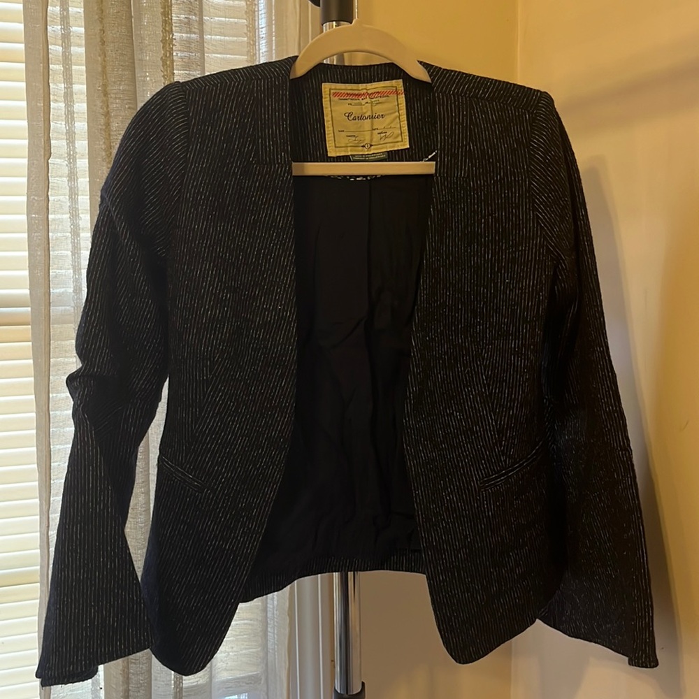 Wool Navy Blue Blazer